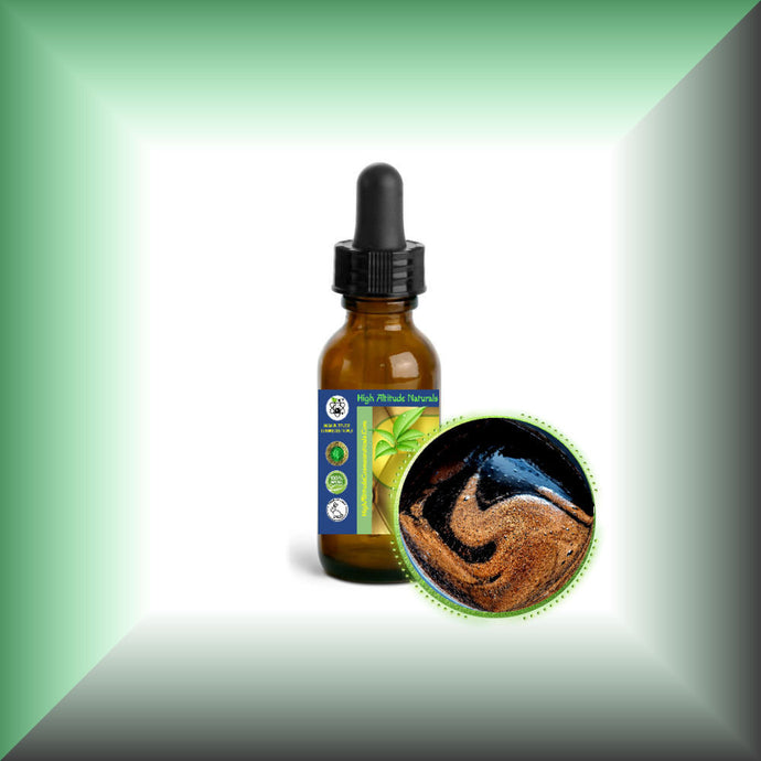 SHILAJIT Liquid Serum - Altai Black Gold™ - Siberian Mountain Resin (Glycerin Extract) - Skin Vitality, Minerals, Fulvic & Humic Acid, Copper - Cosmetic Topical Care, Antiaging, Nourishing