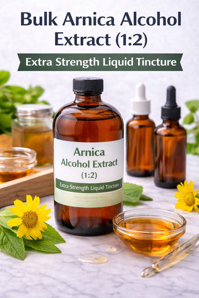 Bulk Arnica Alcohol Extract (1:2) – Extra Strength Liquid Tincture for Formulation & Manufacturing