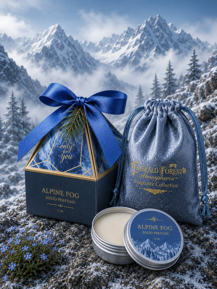 Alpine Fog™ – Solid Perfume Cologne – Mystic Mountain Air & Forest Fragrance