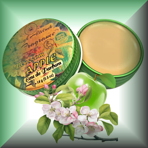 Apple Blossom Solid Perfume – Fresh Spring Floral with Green Apple, Lily & Almond