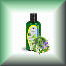 Beside the Still Waters™ Calming Body Massage Oil in a 2 fl oz bottle with dispenser cap.