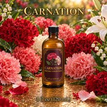 Carnation Perfume & Cologne Concentrate – Spicy Green Floral, Lily & Clove | Oil-Soluble - 4oz glass bottle with cap.