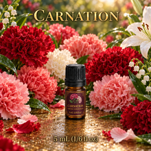 Carnation Perfume & Cologne Concentrate – Spicy Green Floral, Lily & Clove | Oil-Soluble - 5ml glass bottle with euro dropper.