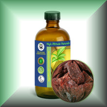 Dragon's Blood (Daemonorops Draco) Essential Oil in a 8 fl oz glass bottle with cap.