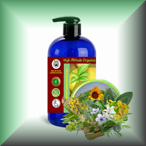 Echoes of the Wild™ Wild Meadow Herbal Body Massage Oil in a 16 fl oz bottle with pump dispenser.