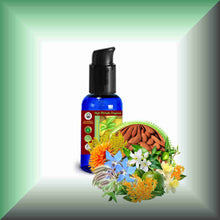 Enchanting Days™ Golden Floral & Osmanthus Body Massage Oil in a 1 fl oz bottle with pump dispenser.