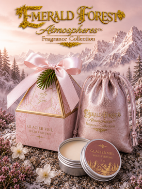 Glacier Veil™ Solid Perfume for Women – Cold Alpine Floral Air, Cyclamen, Lily & Silver Evergreen Botanical Fragrance