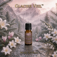 Glacier Veil™ Alpine Forest Perfume & Cologne Concentrate – Jasmine, Cyclamen & Lily | Oil-Soluble