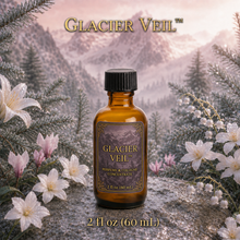 Glacier Veil™ Alpine Forest Perfume & Cologne Concentrate – Jasmine, Cyclamen & Lily | Oil-Soluble