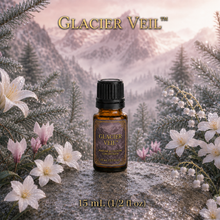 Glacier Veil™ Alpine Forest Perfume & Cologne Concentrate – Jasmine, Cyclamen & Lily | Oil-Soluble