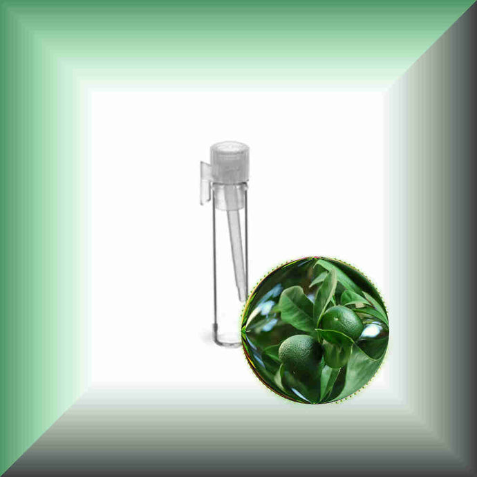 Green mandaring zest essential oil sample