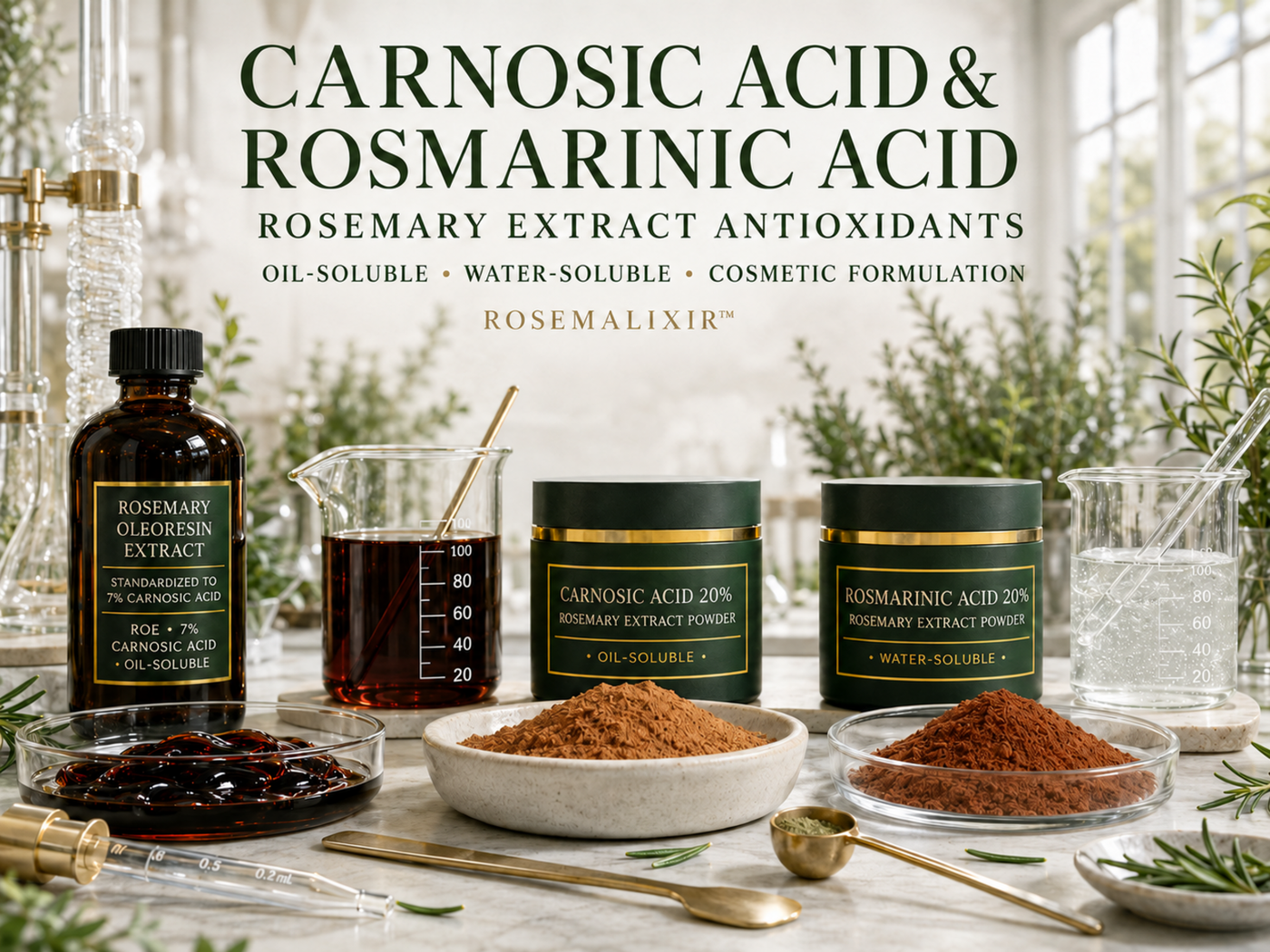 ROSEMALIXIR™ | Carnosic Acid, Rosmarinic Acid & Rosemary Extract Antioxidants