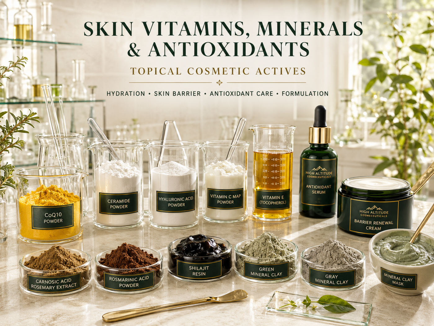 Skin Vitamins, Minerals & Antioxidants | Cosmetic Actives