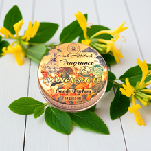 HONEYSUCKLE Solid Perfume-Eau de Parfum-Aromatherapy Balm-with-Essential Oils-Lonicera Caprifolium-Labdanum-Jasmine-Vanilla-Honey-Natural-Organic-Fragrance