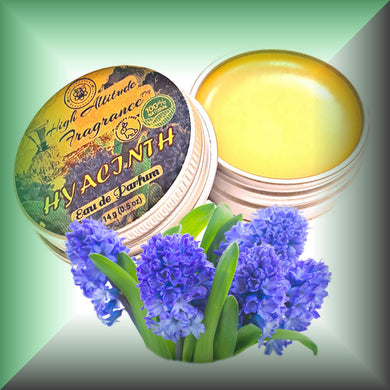 HYACINTH Perfume - Eau de Parfum - Solid Balm (Hyacinthus Orientalis, Lilac, Violet, Heliotrope,  Bergamot, Ylang) - Natural Fragrance - Wedding Party Travel Seminar Guest Favors Gifts