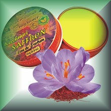 KASHMIRI SAFFRON Perfume — Eau de Parfum • Solid Balm • Aromatherapy Essential Oils (Crocus sativus, Tangerine, Lily, Vetiver, Benzoin, Hay) — Natural Fragrance