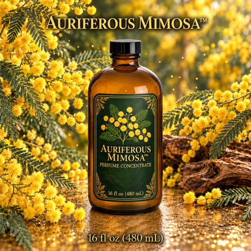 Mimosa Perfume & Cologne Concentrate – Powdery Floral, Green & Balsamic | Oil-Soluble -16oz glass bottle with cap.