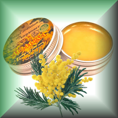 MIMOSA Perfume - Eau de Parfum - Solid Balm - Natural Aromatherapy Fragrance (Mimosa, Sweet Cassie, Neroli, Ylang, Narcissus, Tuberose) - Wedding Party Travel Seminar Guest Favors Gifts