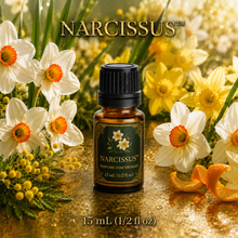 Narcissus™ Perfume & Cologne Concentrate – Green Daffodil, Neroli & Golden Citrus | Oil-Soluble - 15ml glass bottle with euro dropper cap.