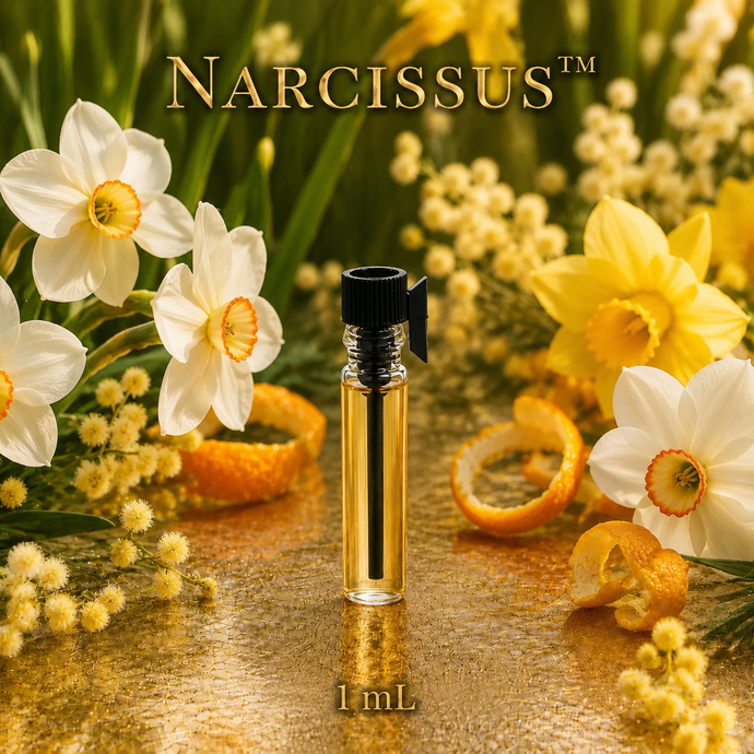 Narcissus™ Perfume & Cologne Concentrate – Green Daffodil, Neroli & Golden Citrus | Oil-Soluble - 1ml sample vial.
