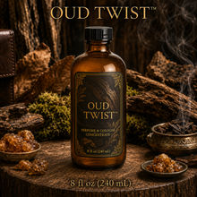 Oud Twist™ Perfume &amp; Cologne Fragrance Concentrate – Agarwood, Amber, Tobacco & Leather - 8oz glass botle with cap