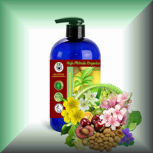 Pure Essence™ Lily, Cherry Blossom & Bergamot Massage Oil in a 16 fl oz bottle with pump dispenser.