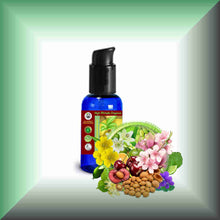 Pure Essence™ Lily, Cherry Blossom & Bergamot Massage Oil in a 1 fl oz bottle with pump dispenser.