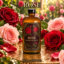 Rose Perfume & Cologne Concentrate – Fresh-Cut Rose Petals | Oil-Soluble  16oz glass bottle with cap.