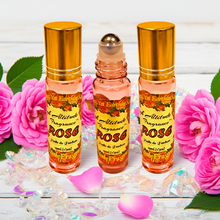 ROSE Perfume Oil - Huile de Parfum (with Tea Rose, De Mai, Otto Oil, Rosa Damascena, Centifolia) - All-Natural Fragrance - Wedding Party Travel Seminar Guest Favors Gifts