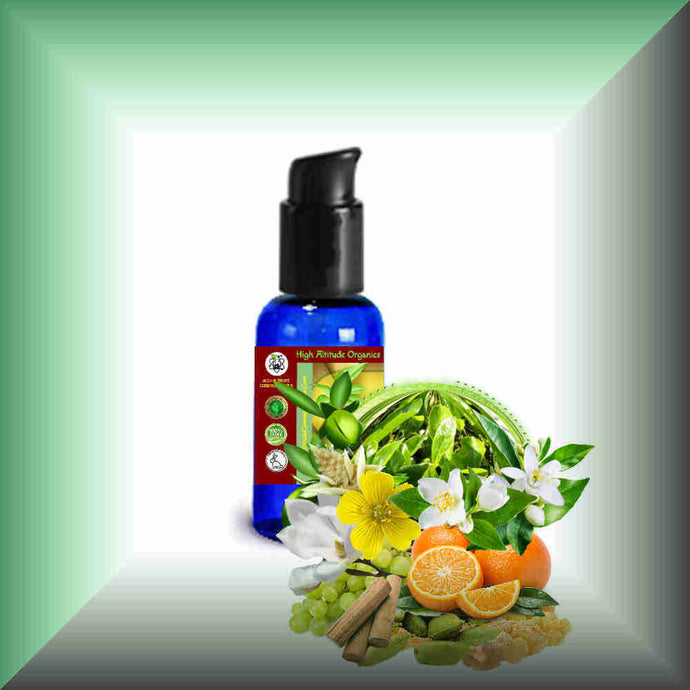 Songs of the Orient™ Body Massage Oil | Champaca, Jasmine & Sandalwood in a 1 fl oz bottle with pump dispenser.