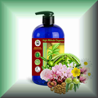 Spring Blossoms™ Facial Massage Oil for Normal Skin & Gua Sha in a 16 fl oz bottle with pump dispenser.