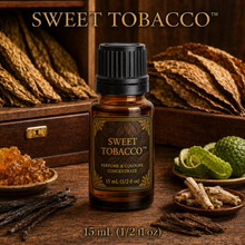 Sweet Tobacco™ Perfume & Cologne Concentrate – Honeyed Tobacco, Vanilla & Bergamot | Oil-Soluble - 15ml glass bottle with euro cap.