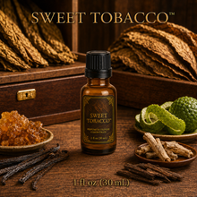 Sweet Tobacco™ Perfume & Cologne Concentrate – Honeyed Tobacco, Vanilla & Bergamot | Oil-Soluble - 1oz glass bottle with euro cap.