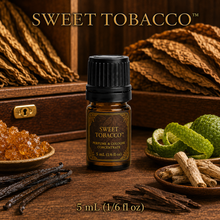 Sweet Tobacco™ Perfume & Cologne Concentrate – Honeyed Tobacco, Vanilla & Bergamot | Oil-Soluble - 5ml glass bottle with euro dropper cap.