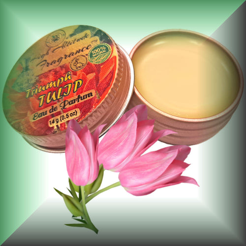 Triumph Tulip Solid Perfume – Fresh Spring Floral with Tulip, Rose & Lily