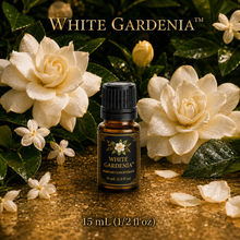 White Gardenia™ Perfume & Cologne Concentrate – Jasmine & Tropical White Florals | Oil-Soluble - 15ml glass bottle with euro dropper.