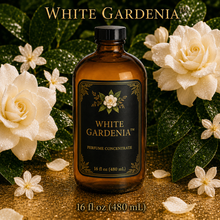 White Gardenia™ Perfume & Cologne Concentrate – Jasmine & Tropical White Florals | Oil-Soluble - 16oz glass bottle with cap.