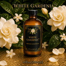 White Gardenia™ Perfume & Cologne Concentrate – Jasmine & Tropical White Florals | Oil-Soluble - 8oz glass bottle with cap.