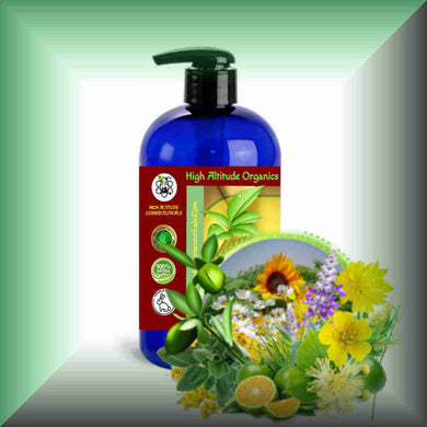 Wild Fields Body Massage Oil | Wildflowers, Herbs & Meadow in a 16 fl oz bottle with pump dispenser.