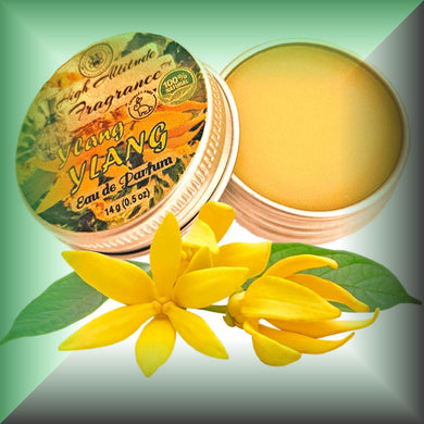 YLANG-YLANG Perfume - Eau de Parfum - Solid Balm - Aromatherapy Essential Oils (Cananga odorata, Tangerine, Jasmine, Hyacinth, Neroli, Linden, Lemon) Natural Fragrance