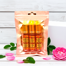 ROSE Perfume Oil - Huile de Parfum (with Tea Rose, De Mai, Otto Oil, Rosa Damascena, Centifolia) - All-Natural Fragrance - Wedding Party Travel Seminar Guest Favors Gifts