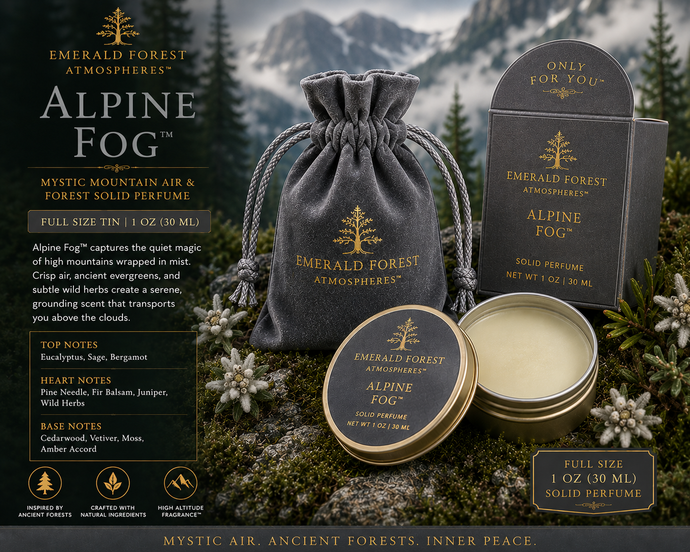 Alpine Fog™ – Solid Perfume Cologne – Mystic Mountain Air & Forest Fragrance