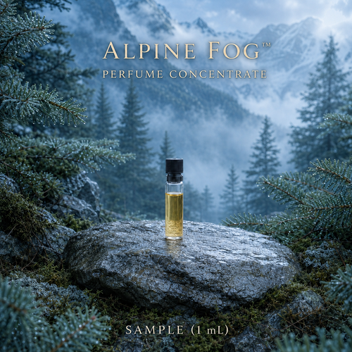 Alpine Fog™ Perfume Concentrate – Cold Mountain Air, Silver Fir & Wet Stone (Scent Evaluation Sample)