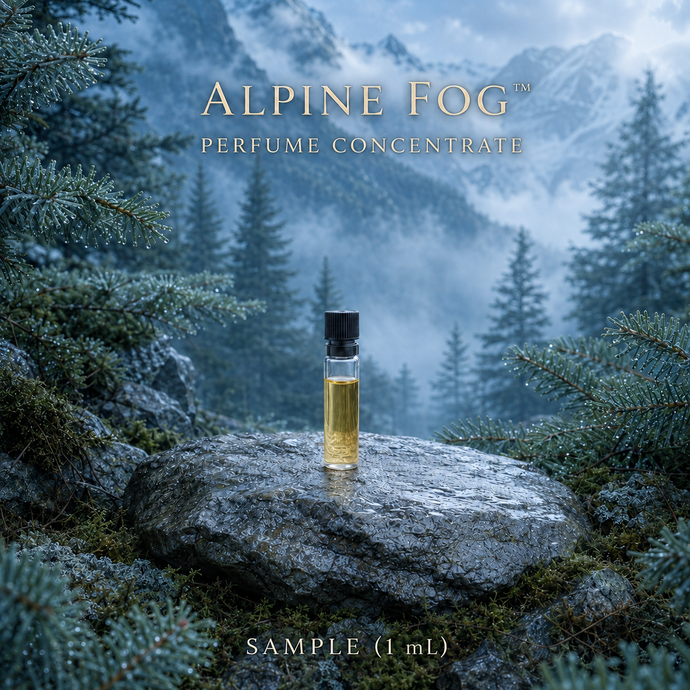 Alpine Fog™ Perfume Concentrate – Cold Mountain Air, Silver Fir & Wet Stone (Scent Evaluation Sample)
