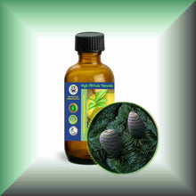 Cedarwood Essential Oil (Atlas, Cedrus atlantica) – Aromatherapy, Skin Care & Perfumery in a 2 fl oz glass bottle with cap.