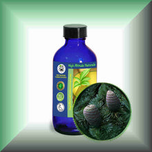 Cedarwood Essential Oil (Atlas, Cedrus atlantica) – Aromatherapy, Skin Care & Perfumery in a 4 oz glass bottle with cap.