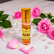 ROSE Perfume Oil - Huile de Parfum (with Tea Rose, De Mai, Otto Oil, Rosa Damascena, Centifolia) - All-Natural Fragrance - Wedding Party Travel Seminar Guest Favors Gifts