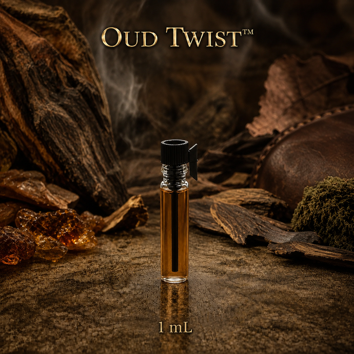 Oud Twist™ Perfume & Cologne Fragrance Concentrate – Agarwood, Amber, Tobacco & Leather - 1ml sample