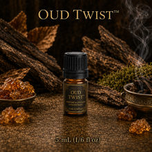 Oud Twist™ Perfume &amp; Cologne Fragrance Concentrate – Agarwood, Amber, Tobacco & Leather - 5ml glass bottle