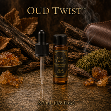 Oud Twist™ Perfume &amp; Cologne Fragrance Concentrate – Agarwood, Amber, Tobacco & Leather - 3.7ml Dram